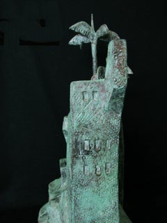 Daniel Kafri, "King David in the Window in Jerusalem", 2009 bronze