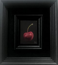 Pocket Cherry by Dani Humberstone, Small Scale art, Still lIfe, Oil painting