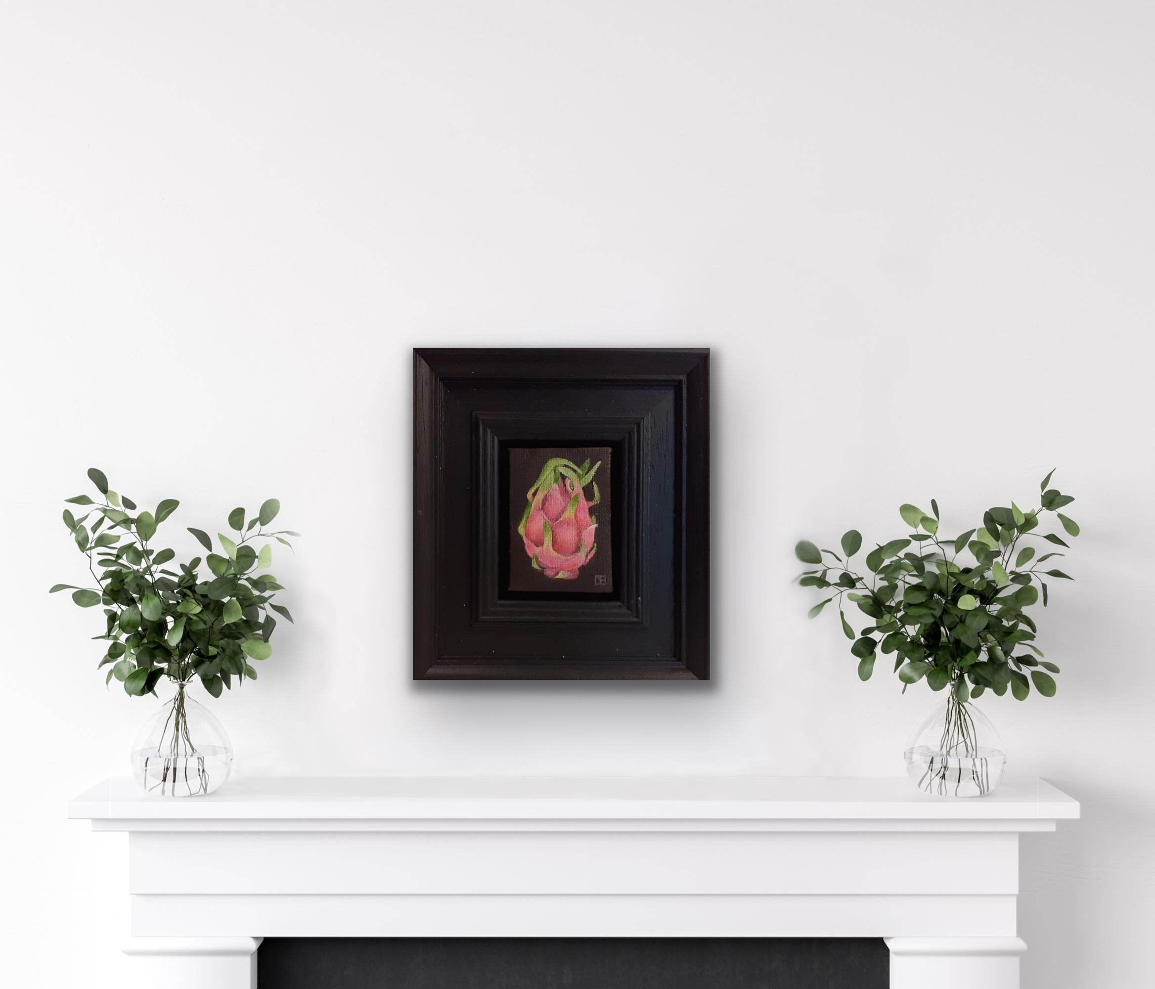 Pocket Dragonfruit by Dani Humberstone,  Contemporary oil painting, original art - Realist Painting by Dani Humberstone 