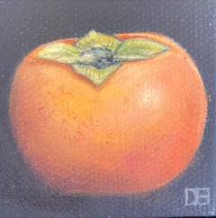 Pocket Persimmon Fruit by Dani Humberstone, Still Life, Small Scale Art, Food