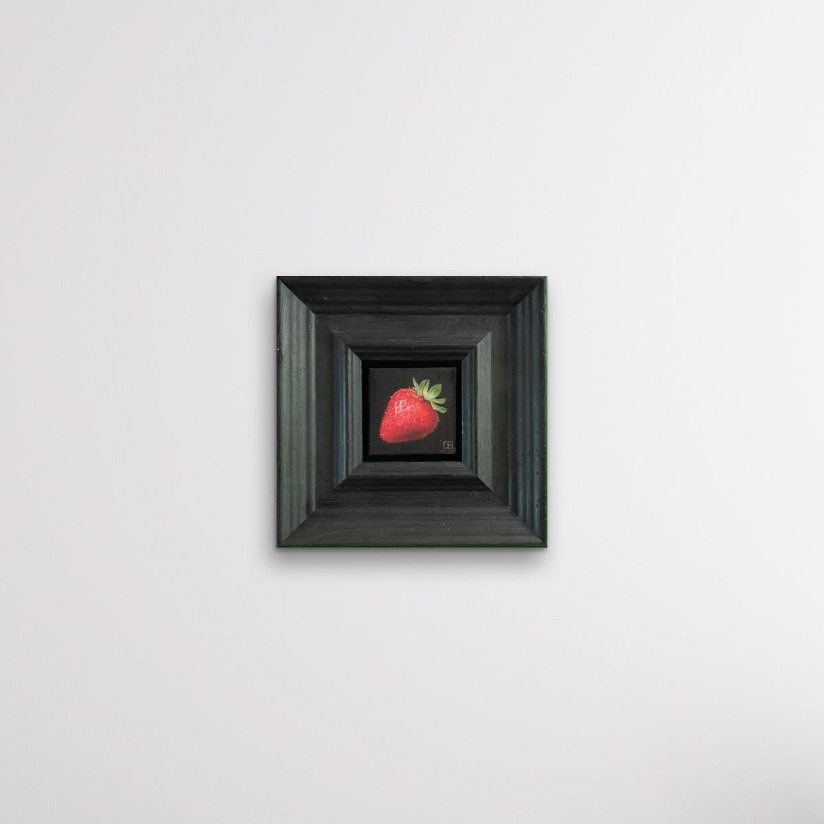 Peinture de nature morte contemporaine « Pocket Strawberry » de Dani Humberstone - Contemporain Painting par Dani Humberstone 