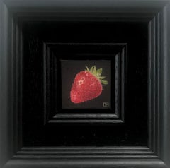 Vintage Pocket Strawberry  by Dani Humberstone, Still Life, Contemporary, Realist Art