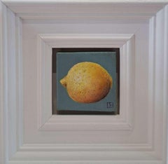 Anemone White & Lemony Lemon Pocket Painting, diptych, original painting