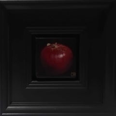 Manzana Bolsillo Rojo Profundo Pintura 2c, contemporánea, pintura original