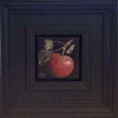 Apple Wild Redish Pocket Painting, original painting, still life
