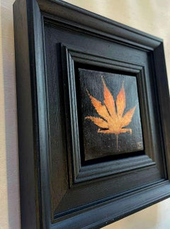 Autumn Leaf Pocket Painting 5c, original painting, contemporary