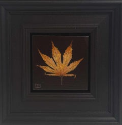 Autumn Leaf Pocket Painting 7Ac, original painting, still-life