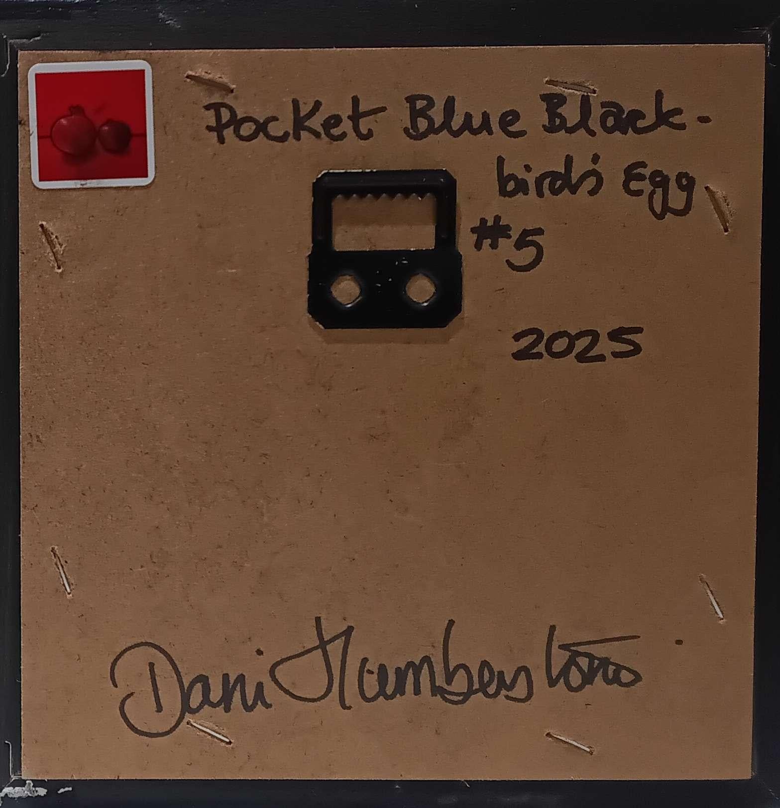 Blackbird's Egg Blue Pocket Painting 5, original painting, contemporary For Sale 5