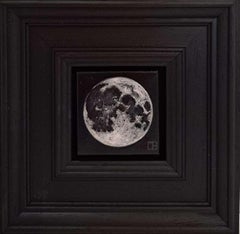 Bright Full Moon Pocket series 3, original painting, contemporary, realist