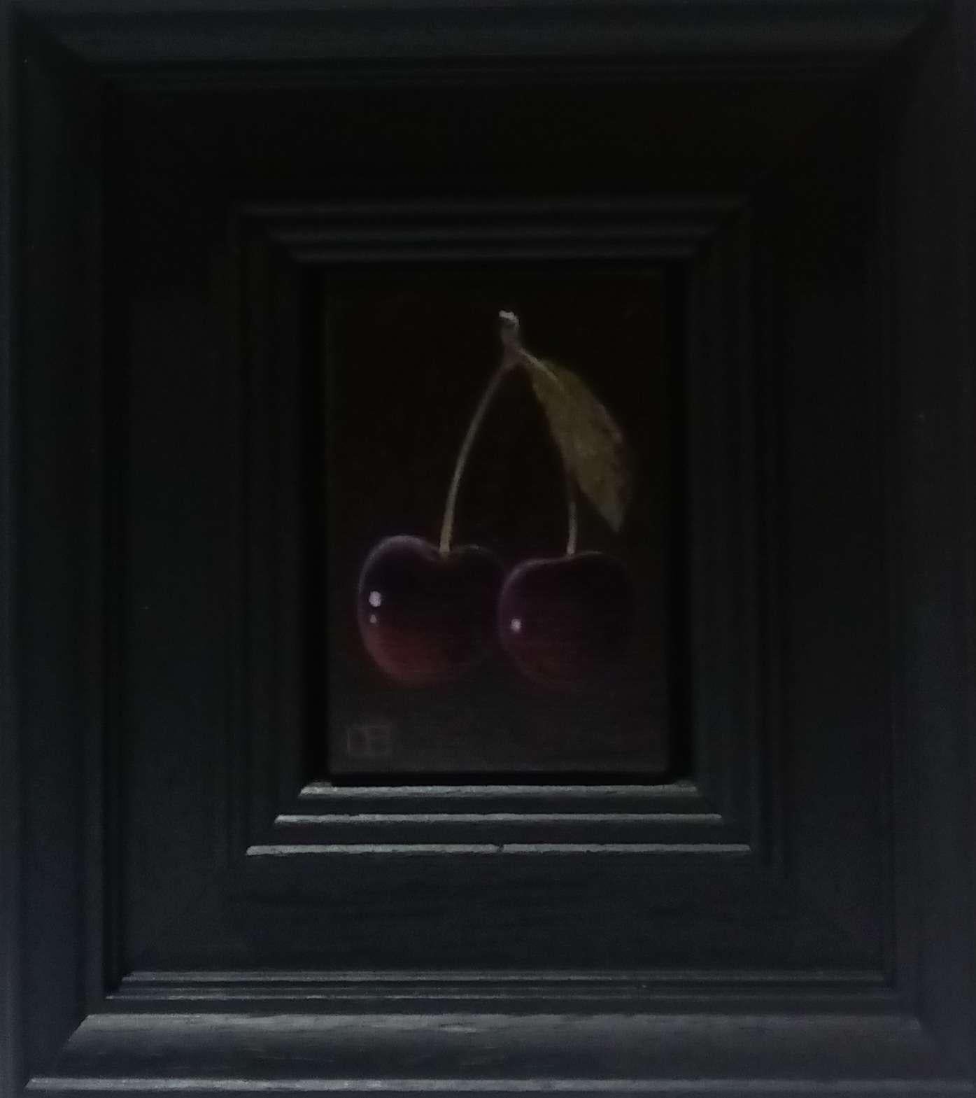 Cerezas Bolsillo Oscuro Pintura 2c, pintura original, contemporánea en venta 2