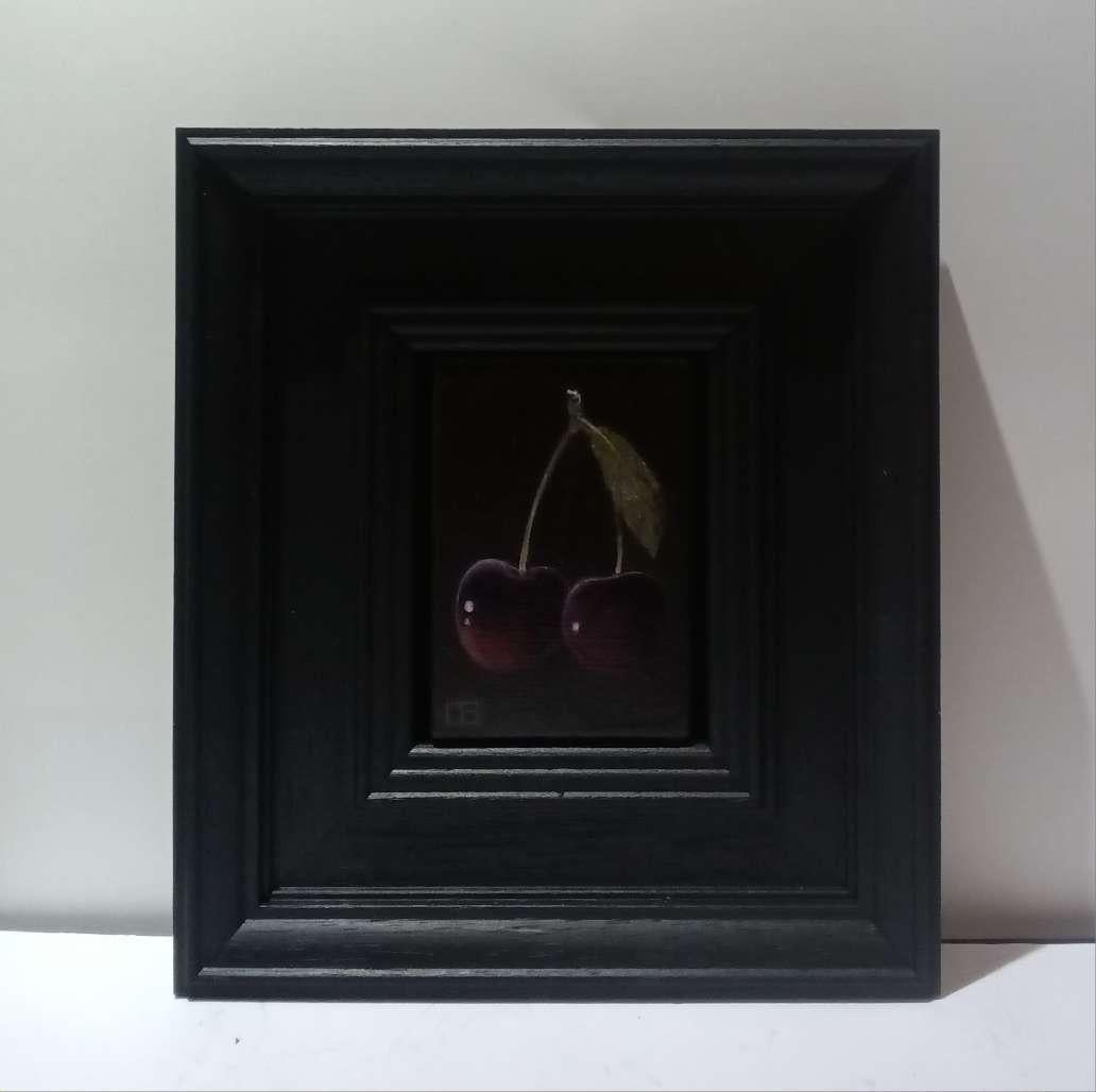 Cerezas Bolsillo Oscuro Pintura 2c, pintura original, contemporánea en venta 5