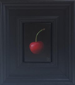 Kirsche - Original Realismus Stillleben Obst - zeitgenössische Kunst