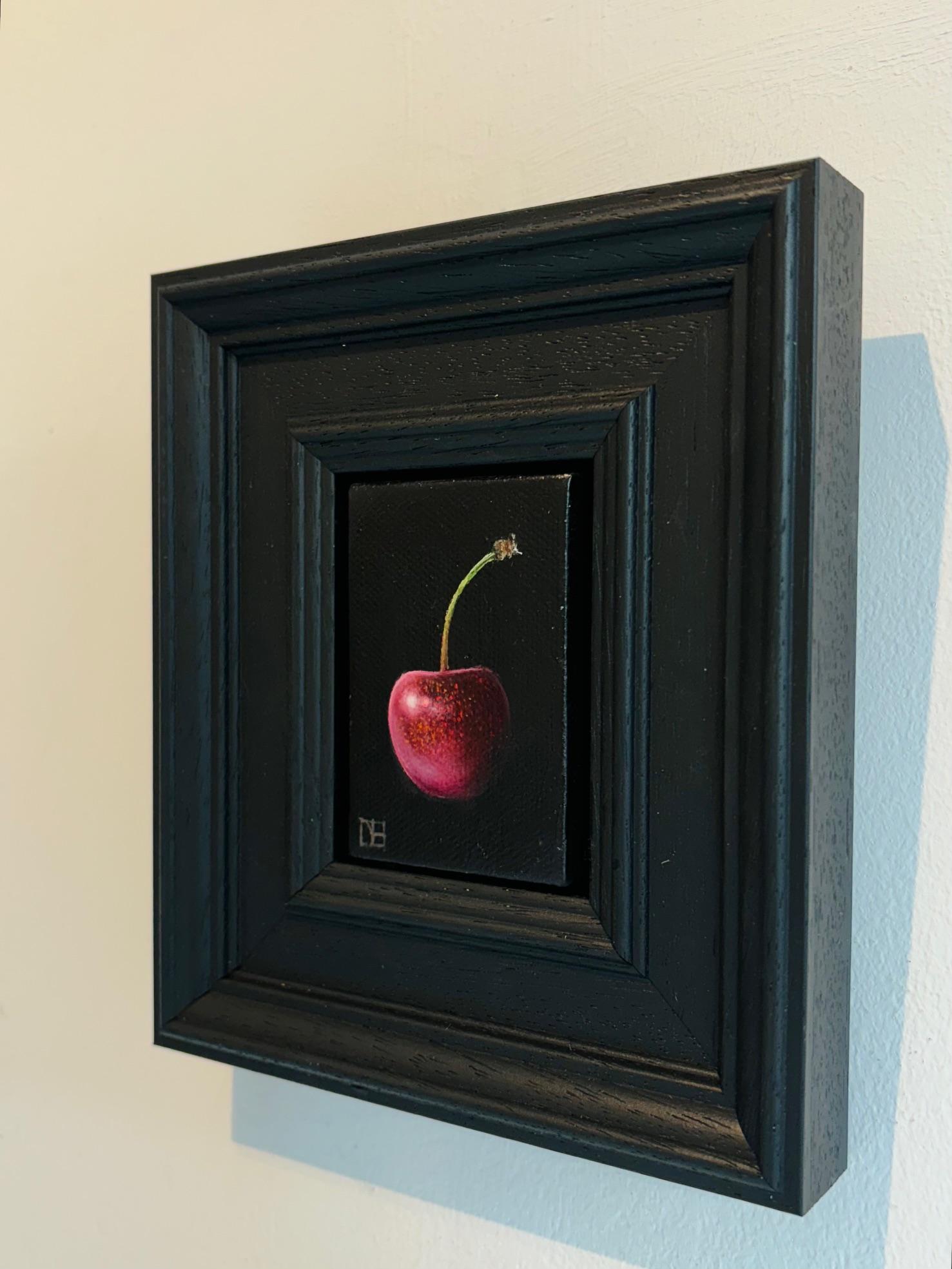 Kirsche - original realismus stillleben obst malerei - zeitgenössische kunst – Painting von Dani Humberstone