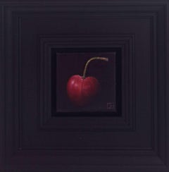Cherry Red Pocket Painting 217, quadro originale, natura morta