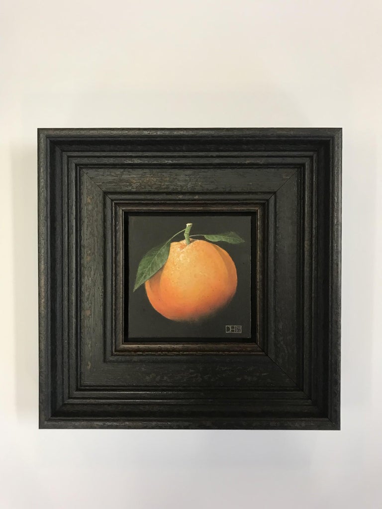 Clementine and Medlar Diptych - Gray Interior Painting by Dani Humberstone