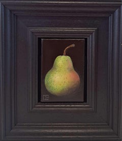 Clementine Bright & Pear Green Speckled Pocket Painting 2, diptych, original
