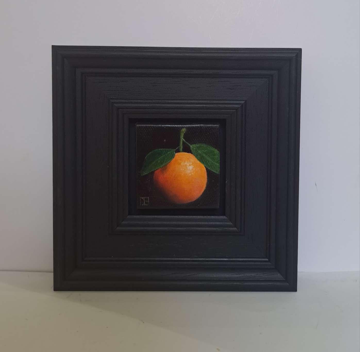 Clementine Small & Green Fig Pocket Painting, Set of 2, original painting For Sale 3
