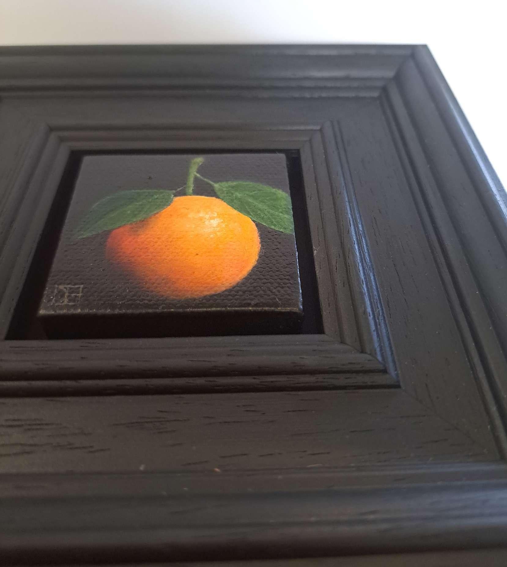 Clementine Small & Green Fig Pocket Painting, Set of 2, original painting For Sale 7