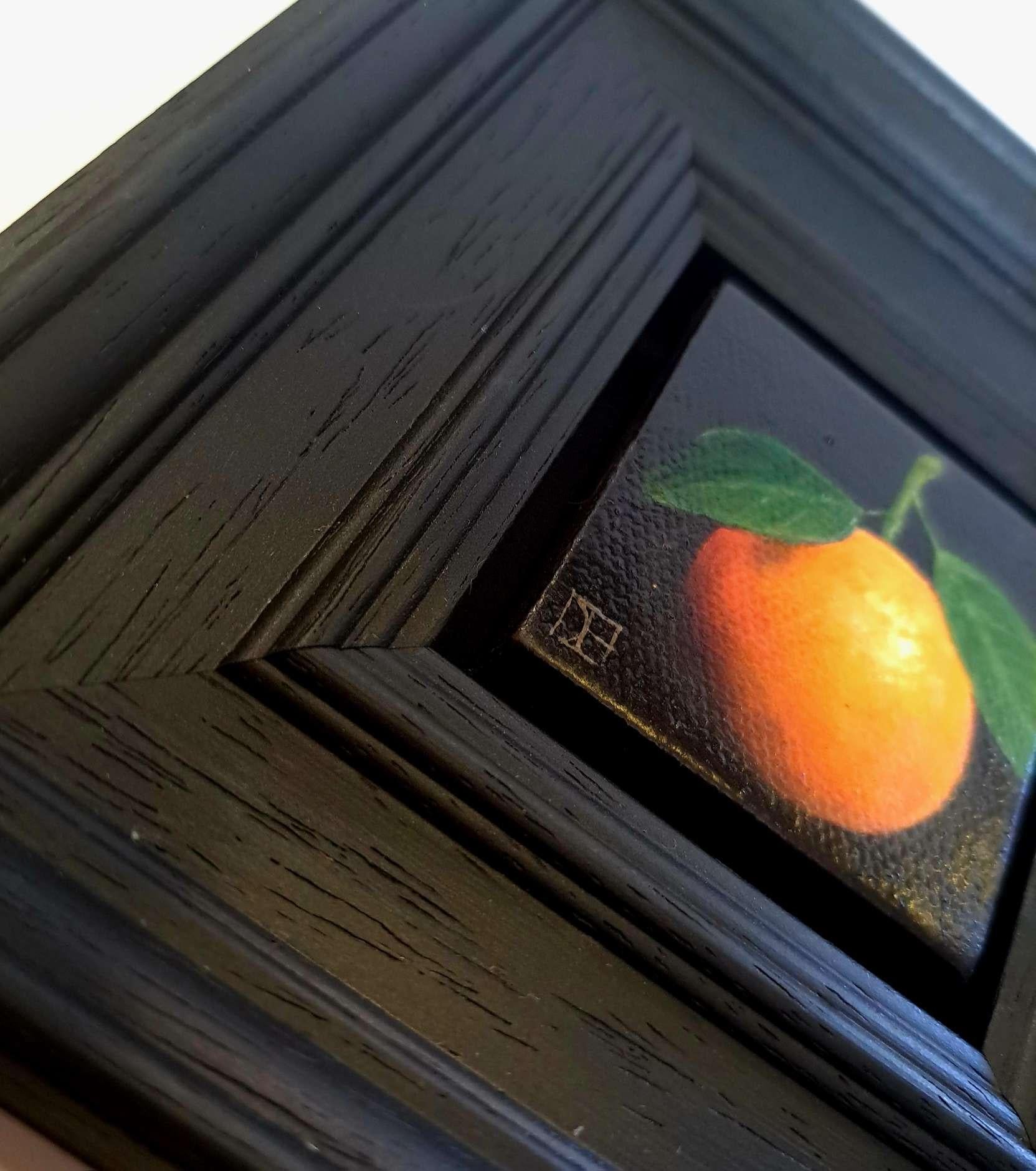 Clementine Small Pocket Painting 4c, quadro originale, natura morta in vendita 5