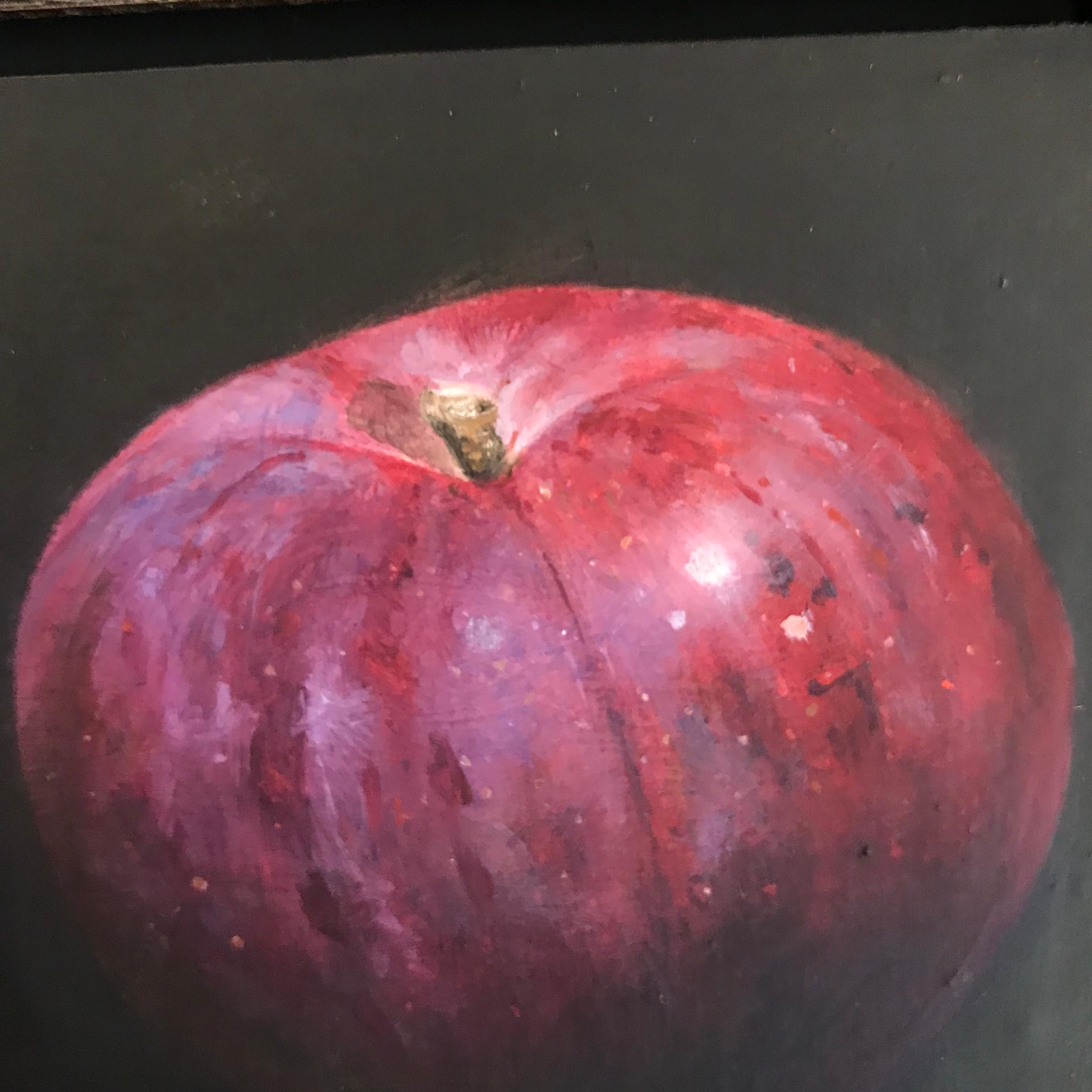 Crimson Plum - Realist Painting by Dani Humberstone