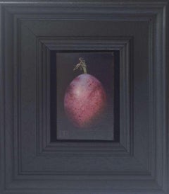 "Damson Pink Bloom Pocket Painting 250", dipinto originale, natura morta