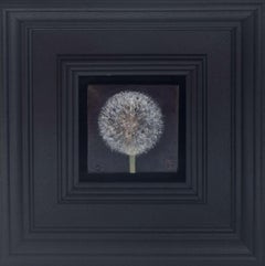 Dandylion Clock Pocket Painting 247, dipinto originale, natura morta