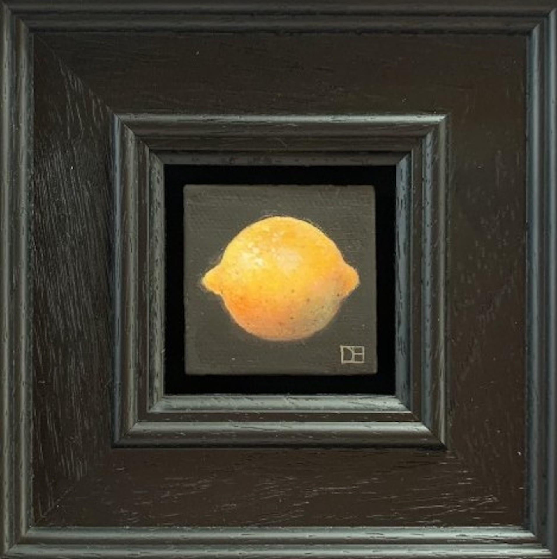 Dani Humberstone, Pocket Lemon, Original Miniature Realist Still Life Painting