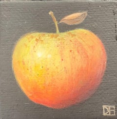 Dani Humberstone, Pocket Ripe Apple, Original Realism Fruit Painting