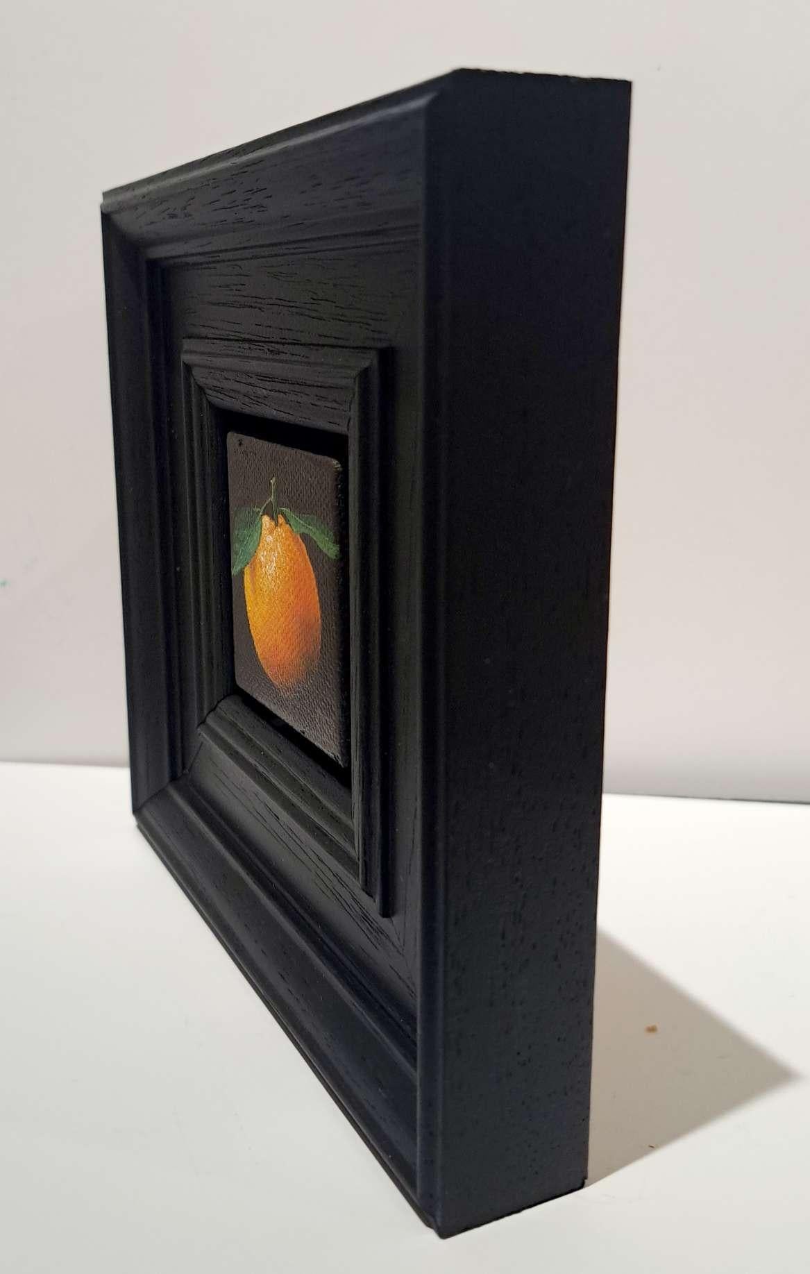 Diptyque de poche Clementine orange jaune et pomme très rouge très brillante - Painting de Dani Humberstone