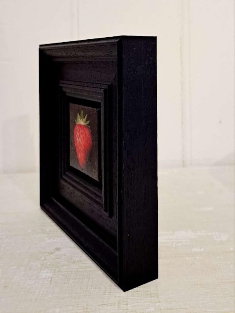 Diptych, Pocket red strawberry, Pocket blue sloes, food art, still-life 3