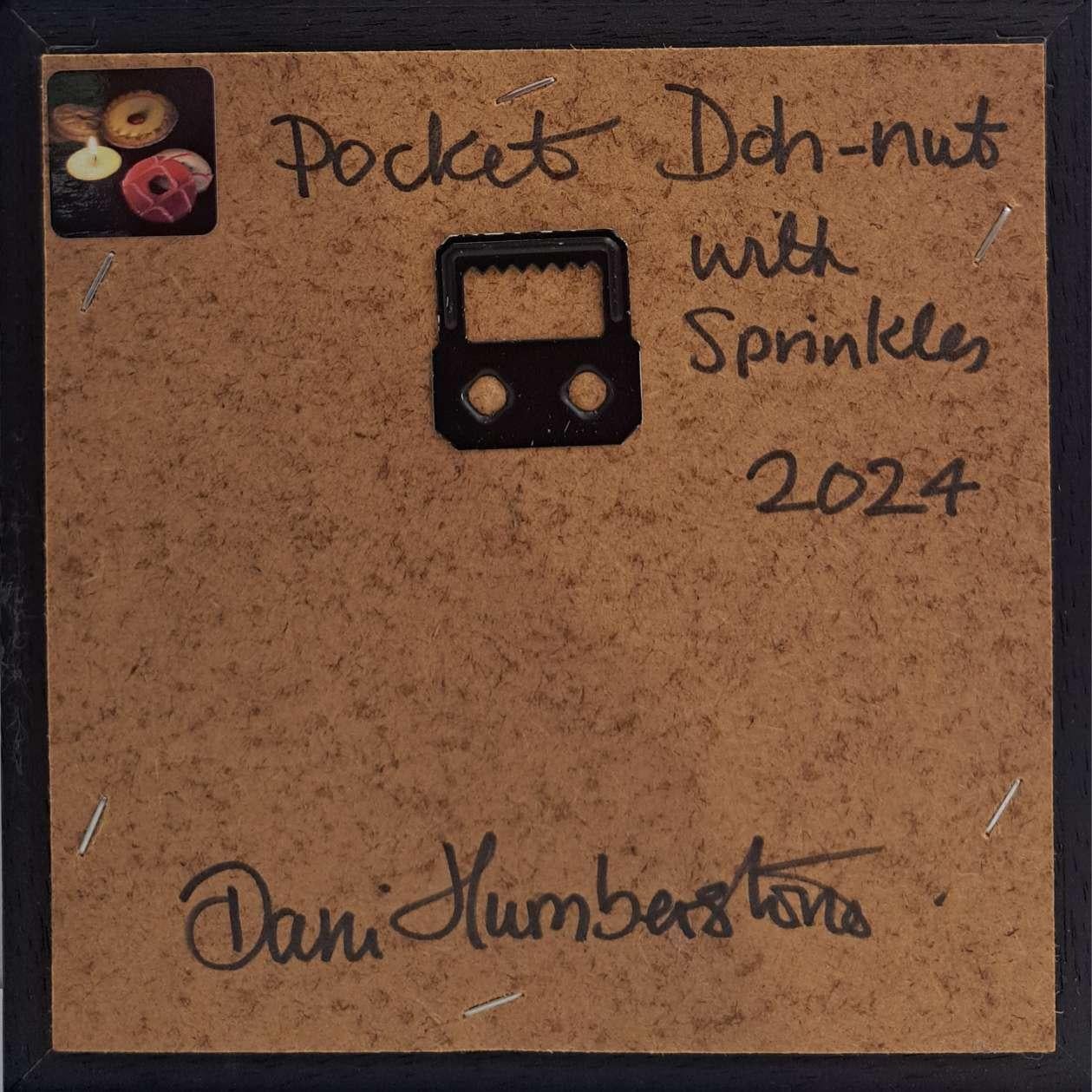 Doh-nut (with sprinkles) Pocket Series, original painting, still-life 3