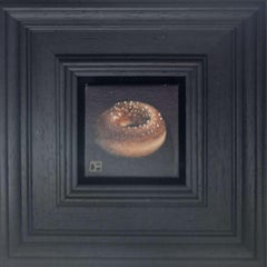 Doughnut Chocolate Pocket Painting 209, original painting, still life