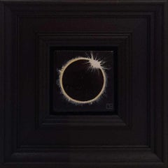 The Eclipse Sun Pocket Painting 5c, quadro originale, contemporaneo