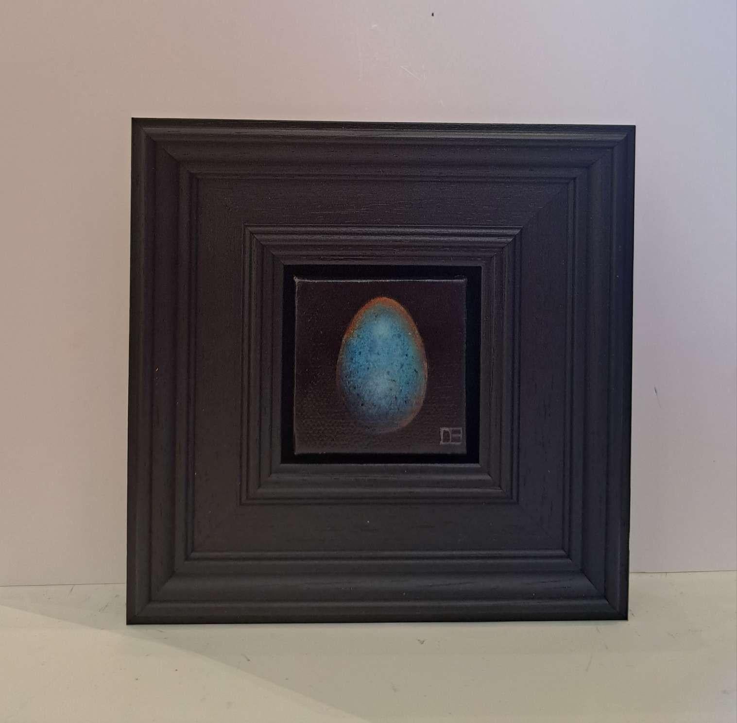 Egg Blackbird's Bluer Pocket Painting 4c, original painting, still-life For Sale 4