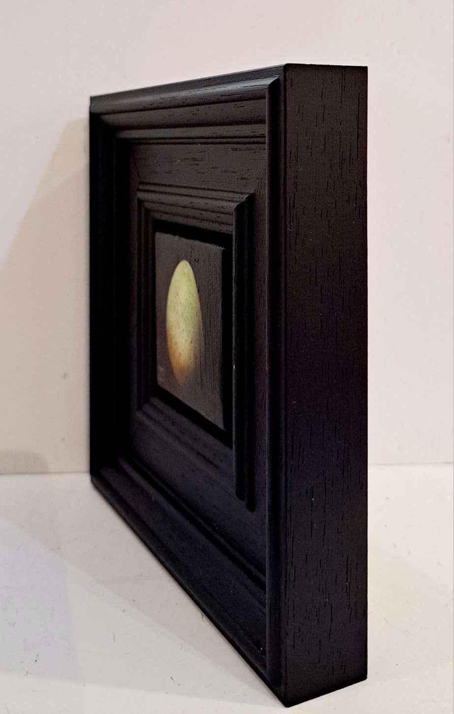 Egg Blackbird's Greenish Pocket Painting 3c, original painting, contemporary For Sale 2