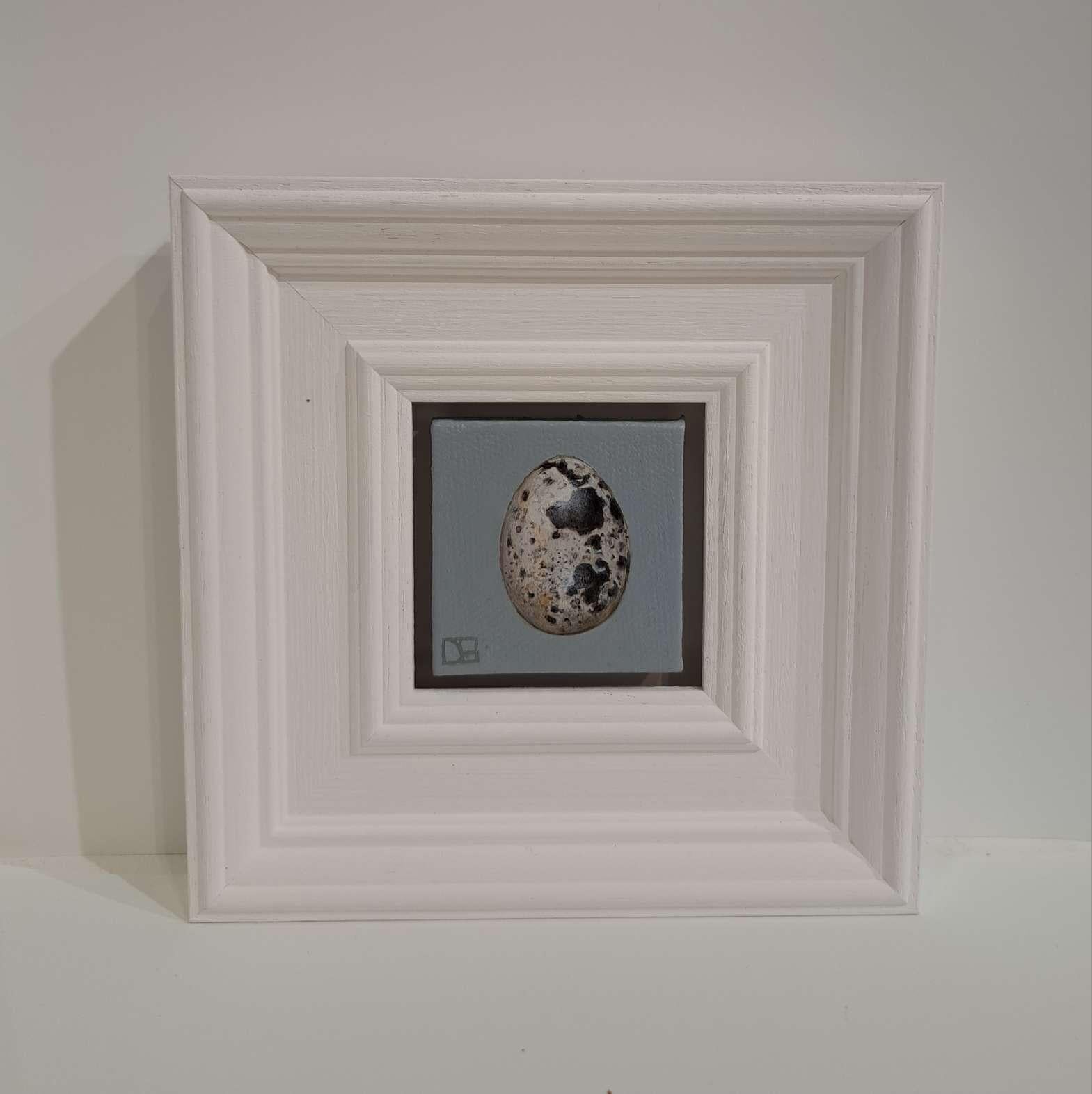 Egg Quail's (White Collection) Pocket Painting, original painting For Sale 2