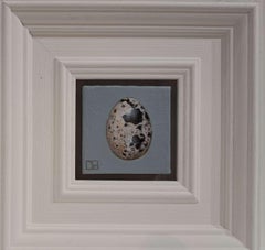 Egg Quail's (White Collection) Pocket Painting, original painting