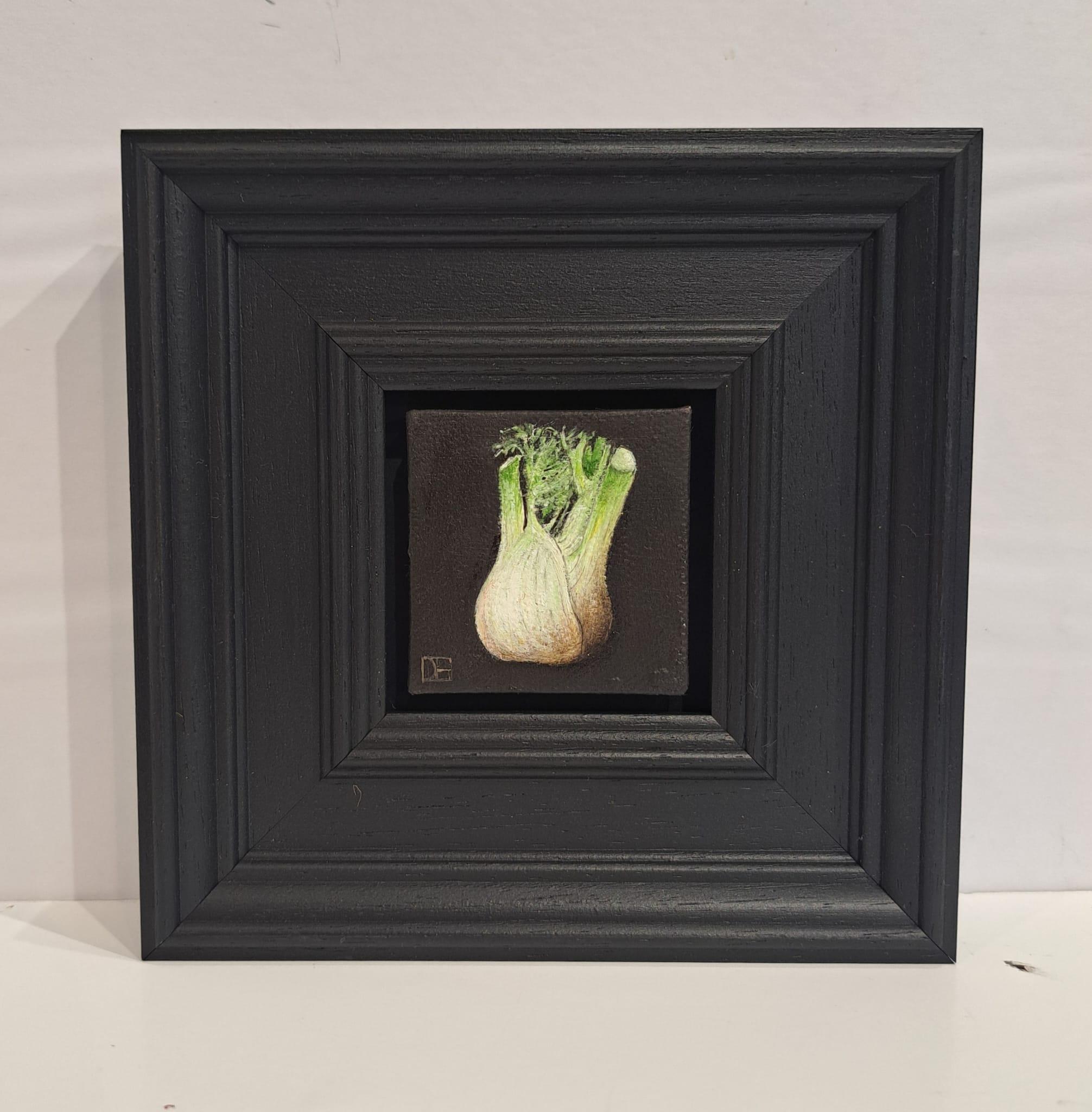 Fenchel und Erbsen in der Schote Taschengemälde (Zeitgenössisch), Painting, von Dani Humberstone