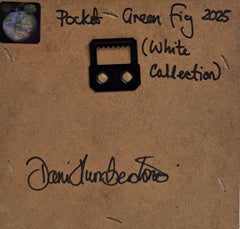 Fig Green (White Collection) Pocket Painting, original painting