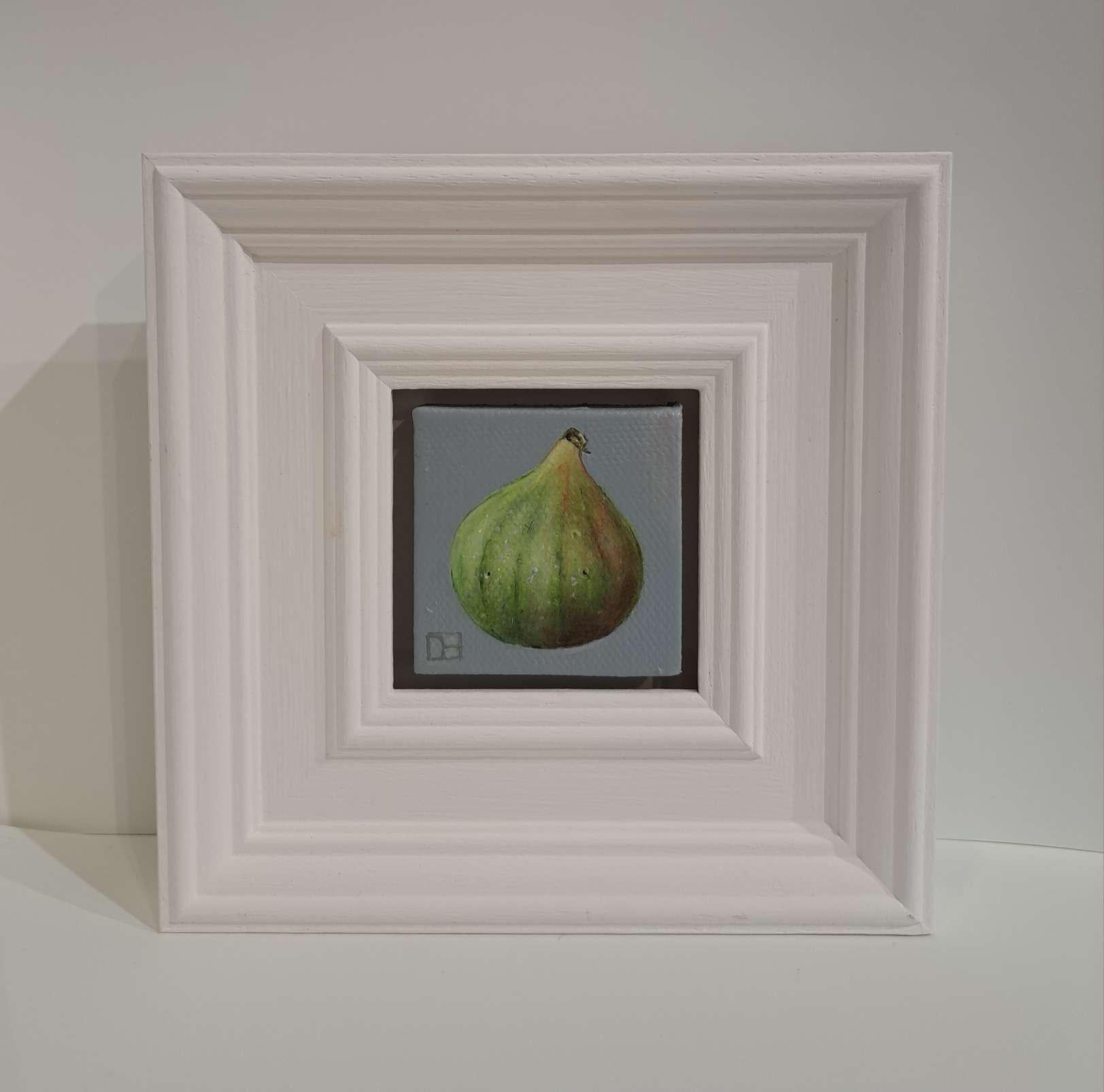 Fig Green (Collection S Greene & Greene) Peinture de poche, peinture originale en vente 3