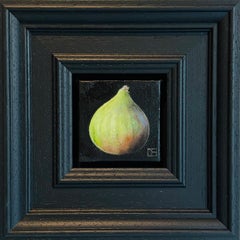 Fig - original realism still life fruit painting - contemporary art