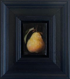 'Fluffy Yellow Quince' Pocket, Original Painting, Still Life, Food Art 