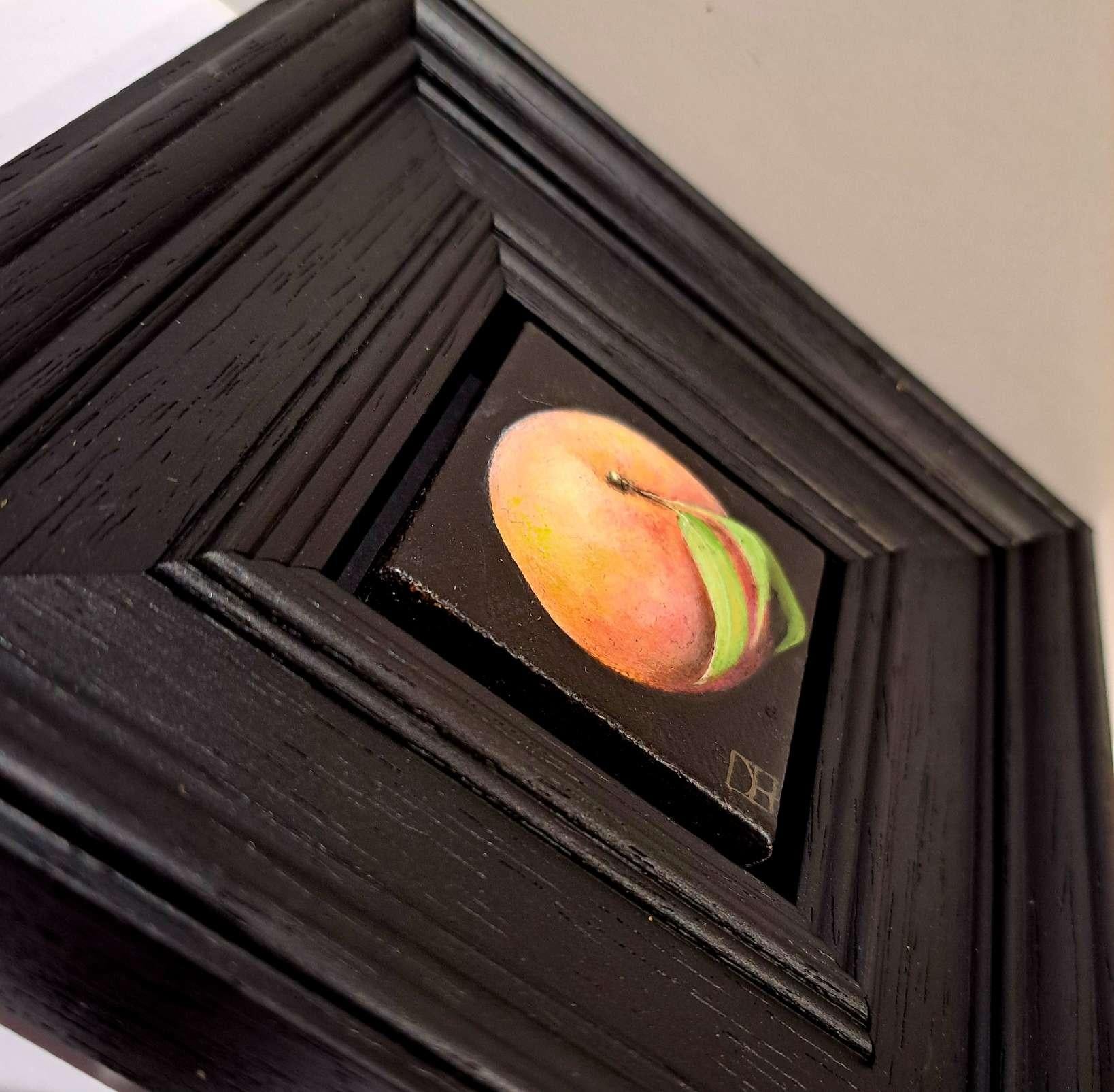 Conjunto de 3 cuadros de Dani Humberstone 
Bolsillo Manzana Verde Brillante
Pintura Bolsillo Peludo Melocotón 
Fresa madura Pintura muy de bolsillo

Manzana verde brillante de bolsillo es un óleo original de Dani Humberstone que forma parte de su