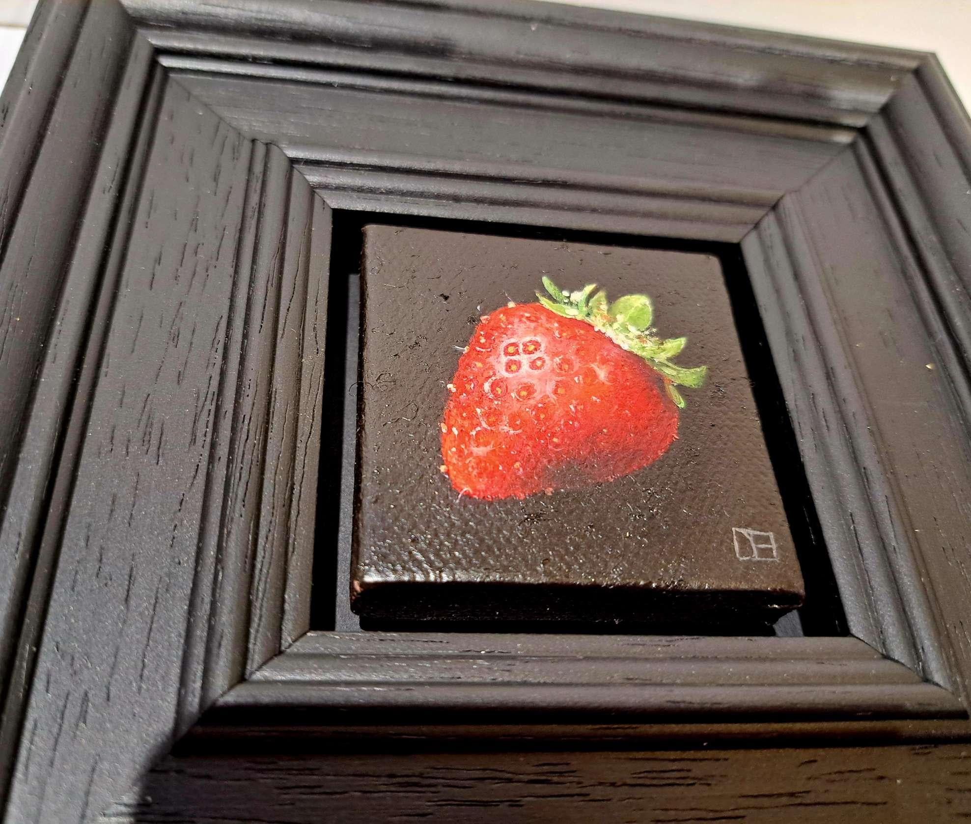 Aventura frutal (conjunto de 3) Conjunto de pinturas de bolsillo, Naturaleza muerta, Original en venta 4