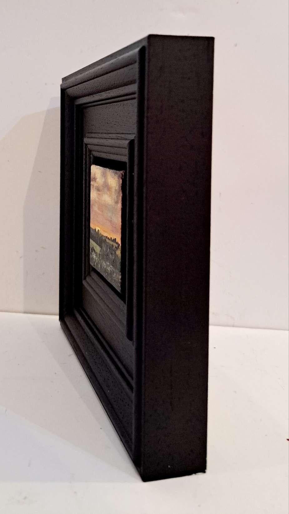 Great Tew, Oxford, Sun Going Down Landscape Collection Pocket Series, original - Contemporary Painting by Dani Humberstone