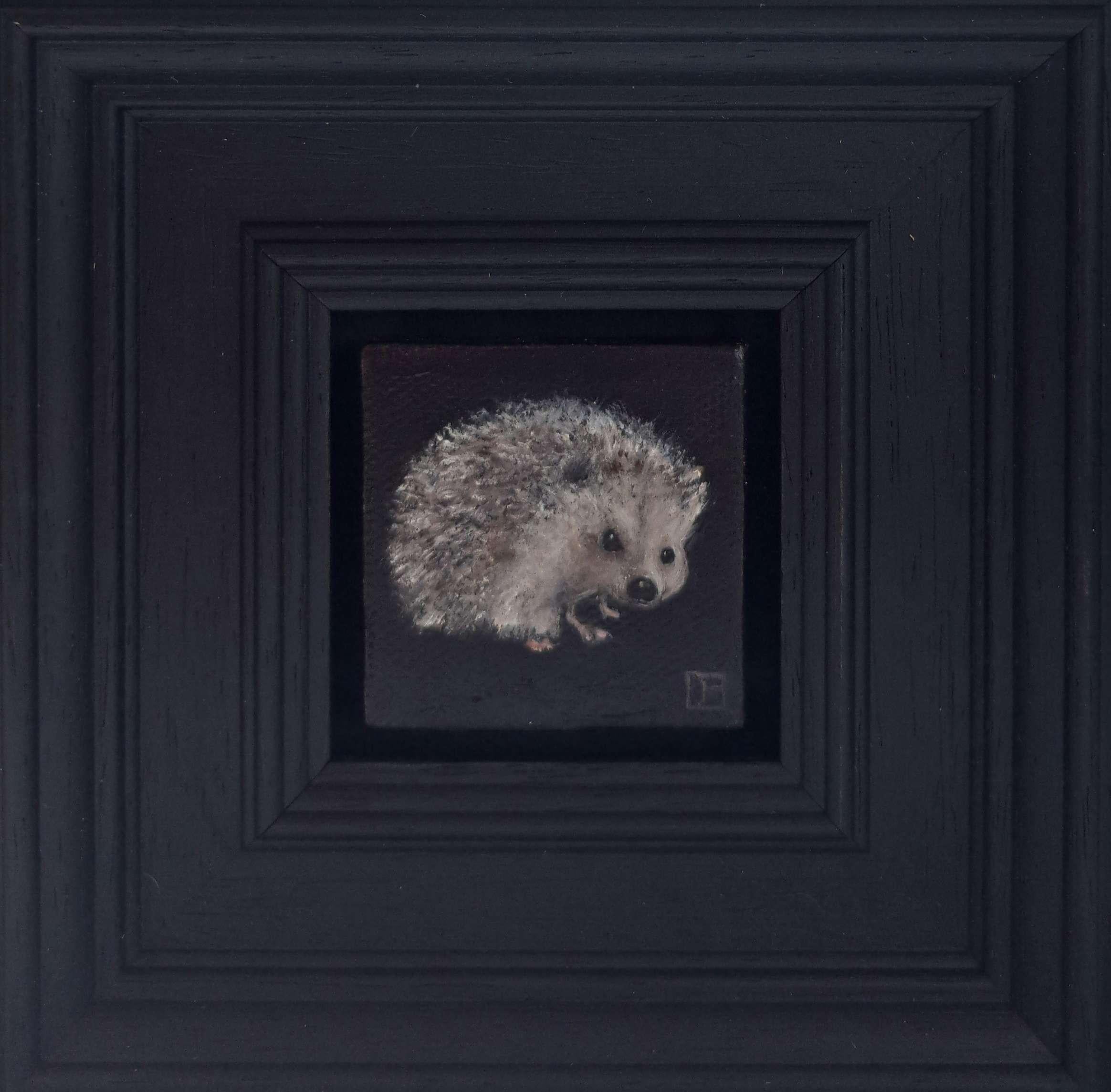 „Hedgehog Pocket Painting 244“, Originalgemälde, Stillleben