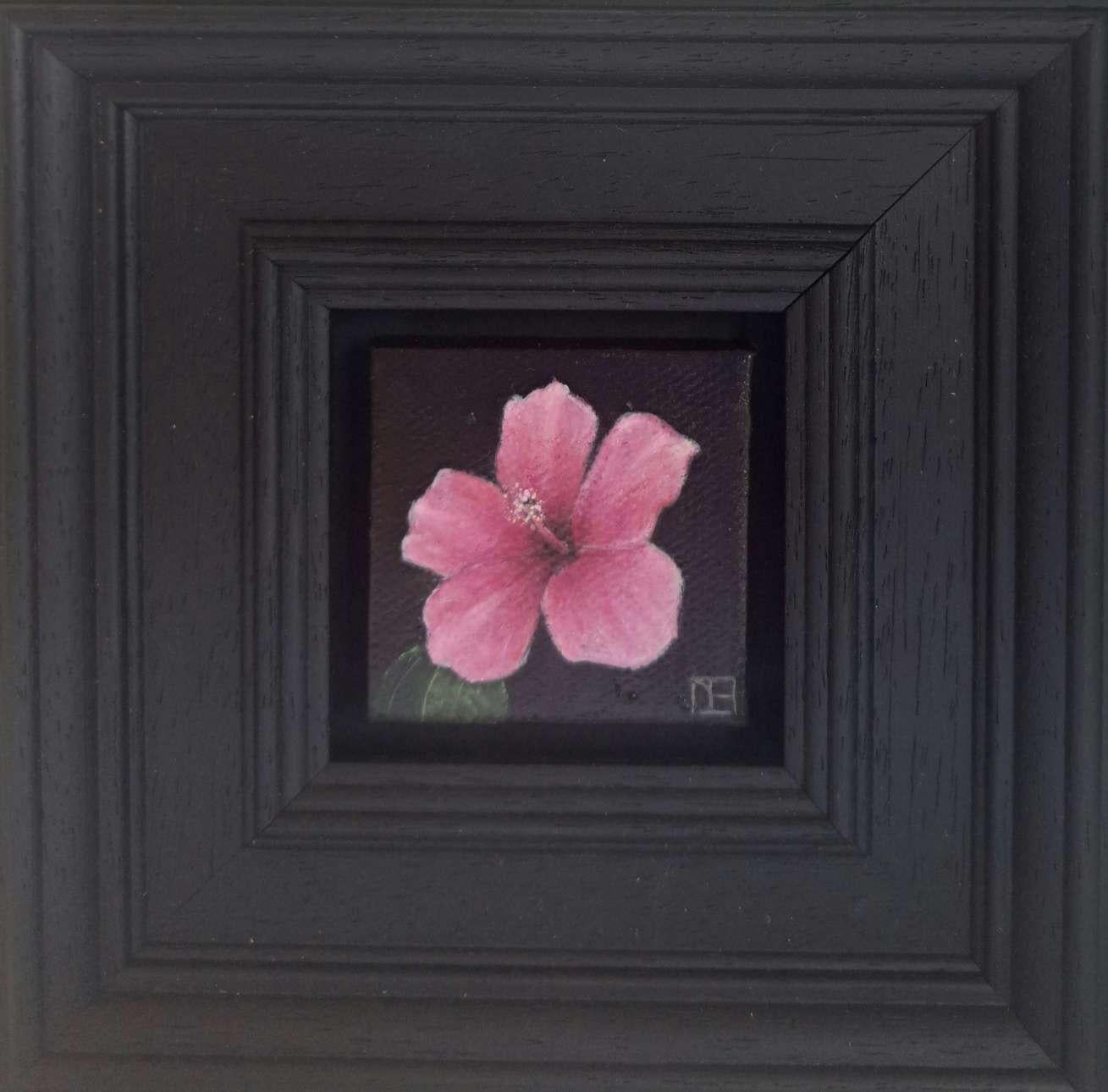 Hibiscus Bright Pink Pocket Painting 230, original painting