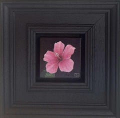 Dipinto tascabile “Hibiscus Bright Pink” 230, opera originale