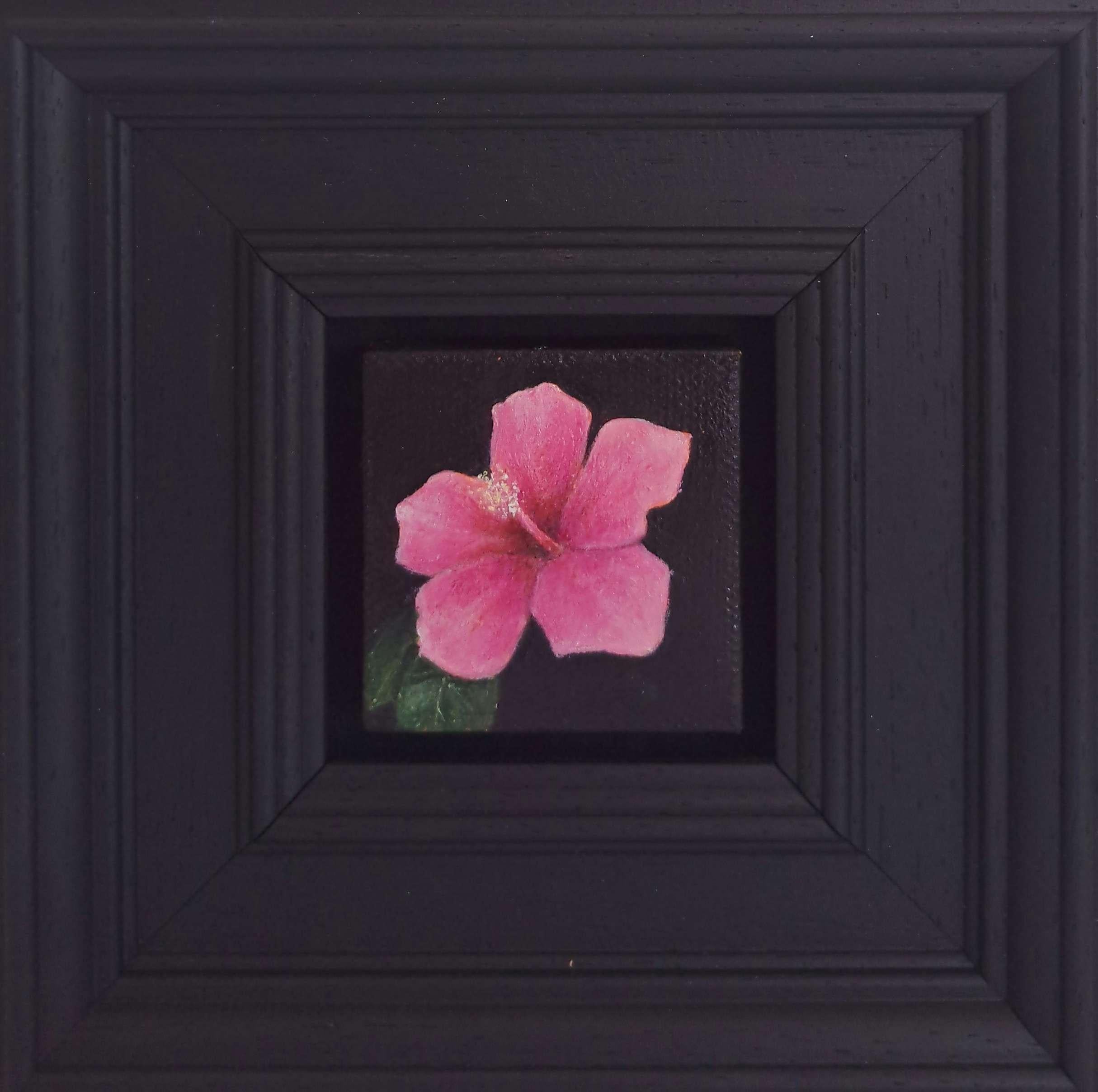 Dipinto tascabile "Hibiscus Pink" n. 229, opera originale