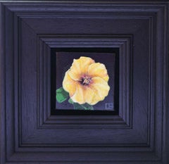 Dipinto tascabile "Giallo ibisco" n. 233, opera originale